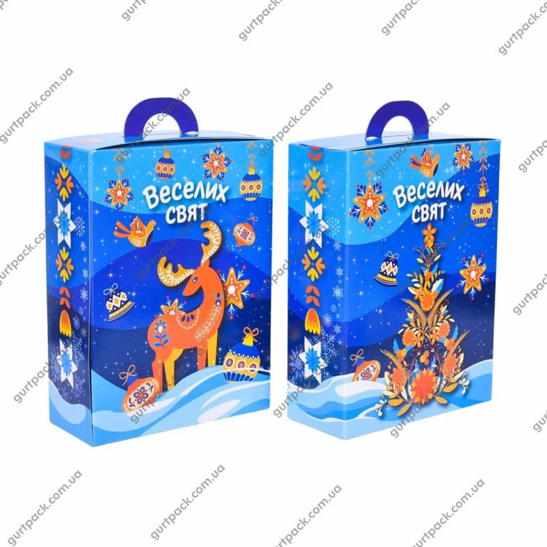 Коробка прямокутна 800г Етно Н75 - 1