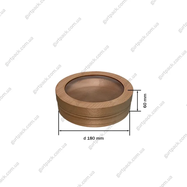 Тубус з прозорою кришкою 180*60 - 2