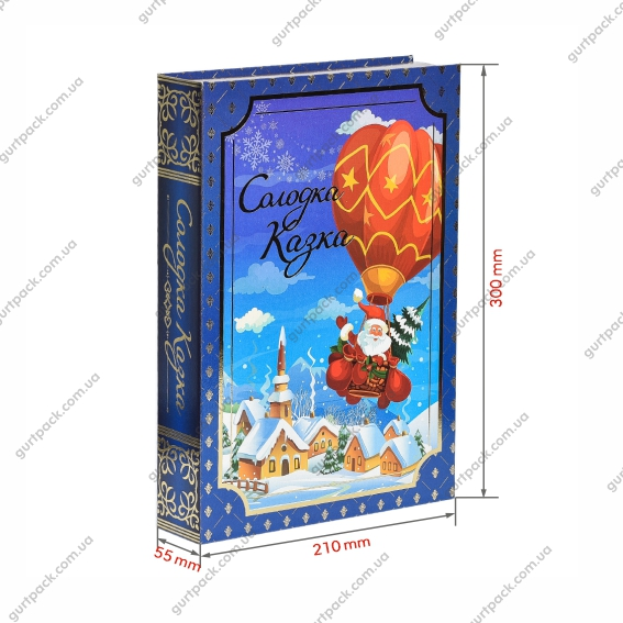 Книга большая с тиснением 800г Голубая Н56 - 2
