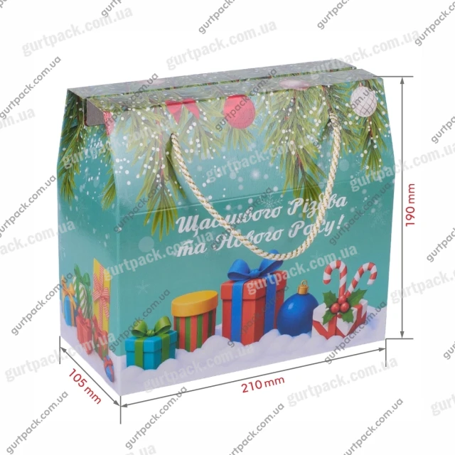 Саквояж з ручками-шнурками 1500г З подарунками Н30-22 - 2