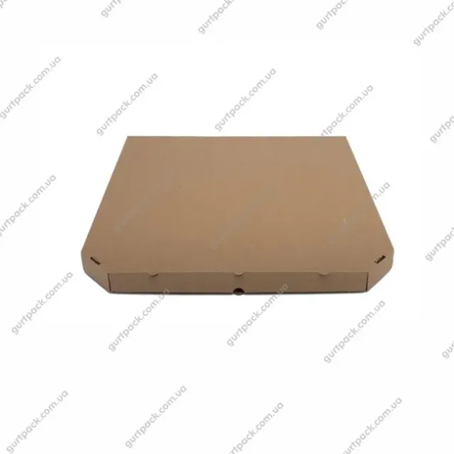 Коробка для пиццы коричневая Ф9 410*410*35 - 1