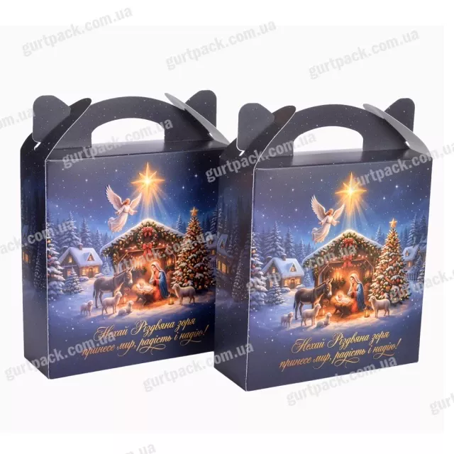 Бокс прямокутний 800г Вертеп Н91-1 - 1
