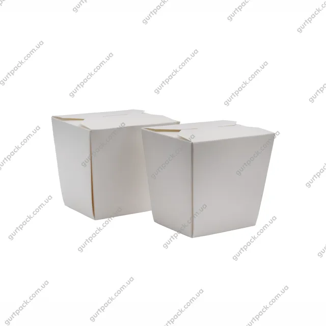 Коробка для WOK/салат 500мл белая Ф27 - 2