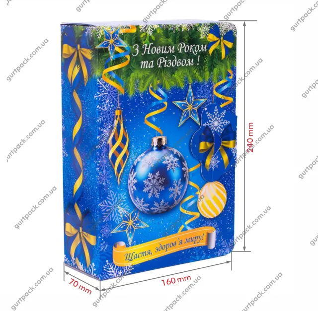 Книга проста 1000г Жовто-блакитна Н86 - 2