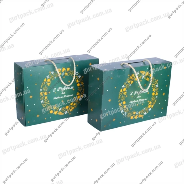Коробка моноблок 900г Зелена Н88-1 - 1