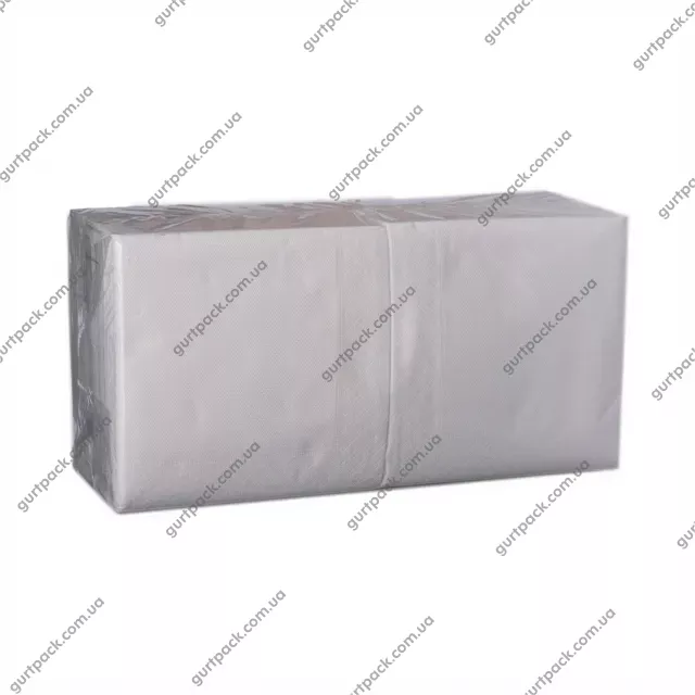 Серветки паперові двошарові 33*33 200шт Білі Д16 - 1