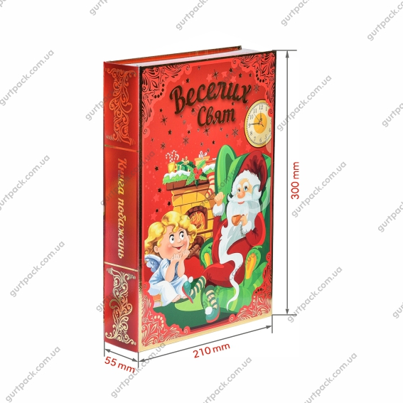 Книга велика з тисненням 800г Червона Н55 - 2