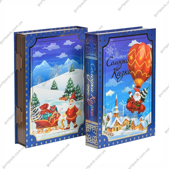 Книга большая с тиснением 800г Голубая Н56 - 1